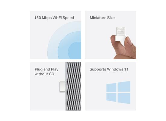 MERCUSYS MW150US N150 Wireless Nano USB Adapter